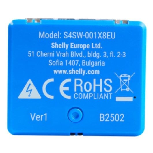 Modulo Shelly 1 Mini Gen4 Wi-Fi Bluetooth Zigbee Matter blu 8A/240V Relè compatto