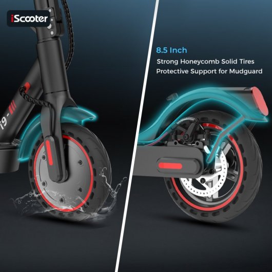 iScooter 25km/h 30km Reichweite 350W Elektroroller mit App und Vollgummireifen