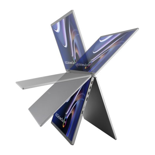 ASUS ZenScreen Duo OLED MQ149CD 14? 1920x1200 OLED 1ms Plata Panel Brillante Dual Screen