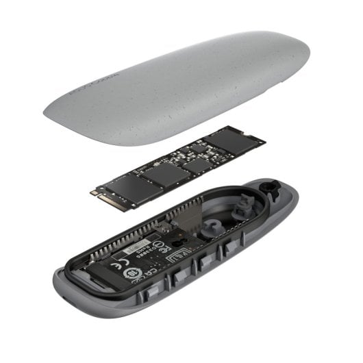 Caixa externa Asus COBBLE cinzento NVMe/SATA USB 3.2 Gen2 M.2 até 4 TB Tipo C cinzento