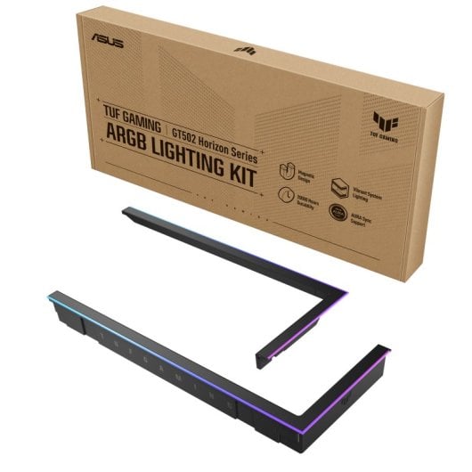 Kit de mise à niveau d'éclairage RVB magnétique à 3 broches pour ASUS TUF GAMING GT502 Horizon ARGB Noir