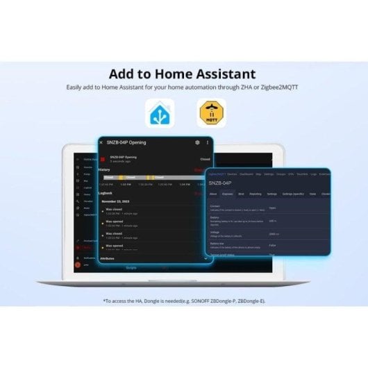 Capteur de Portes et Fenêtres Sonoff SNZB-04P ZigBee Antisabotage