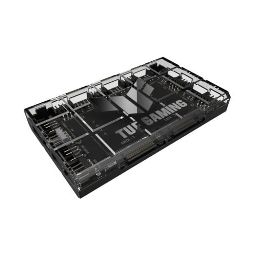 ASUS TUF Gaming ARGB PWM Fan Controller Hub 4 pin SATA Nero