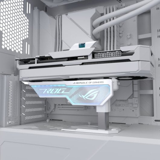 Soporte para tarjeta gráfica ASUS ROG Herculx Universal Blanco Multicolor NVIDIA GeForce RTX 40 series