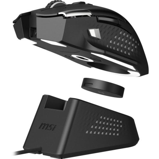 MSI Versa Pro Kabellose RGB-Maus 26.000 DPI + Dock Pro-Ladestation