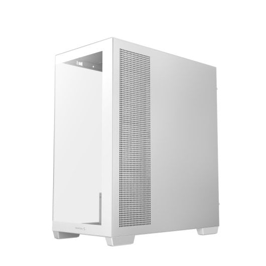 Boîtier tour DeepCool CG580 4F ATX RGB blanc avec 4 ventilateurs PWM-ARGB et verre trempé