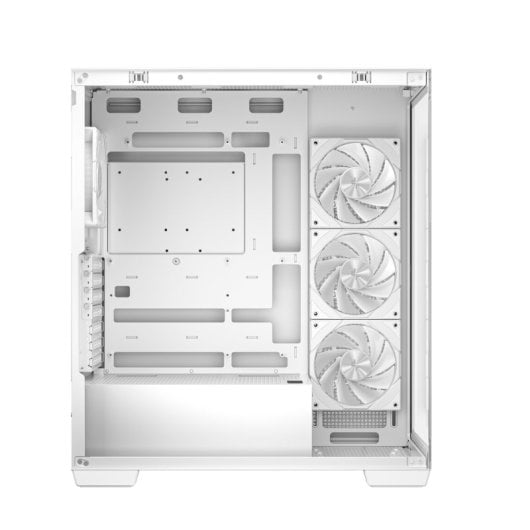 Boîtier tour DeepCool CG580 4F ATX RGB blanc avec 4 ventilateurs PWM-ARGB et verre trempé