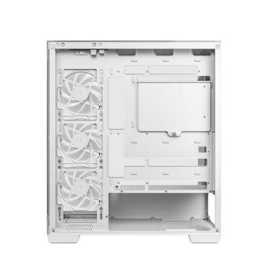 Boîtier tour DeepCool CG580 4F ATX RGB blanc avec 4 ventilateurs PWM-ARGB et verre trempé