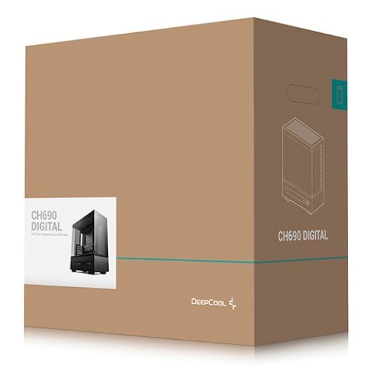DeepCool CH690 DIGITAL Caixa ATX Vidro/Malha USB-C Preta
