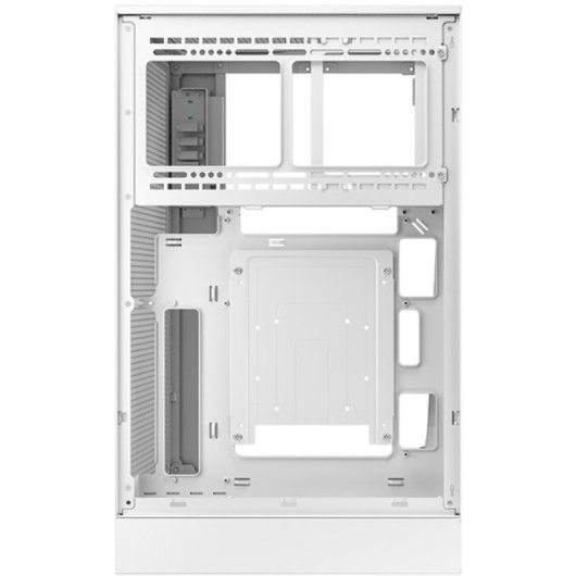 DeepCool CH270 Digital Mini Tower Micro-ATX PC-Gehäuse aus gehärtetem Glas, Weiß