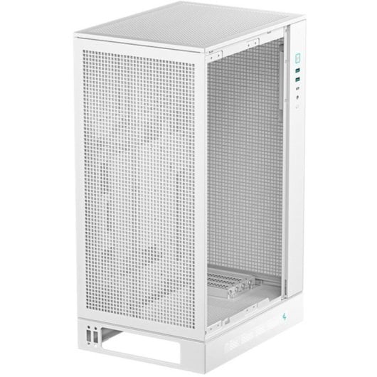 DeepCool CH270 Digital Mini Tower Micro-ATX PC-Gehäuse aus gehärtetem Glas, Weiß