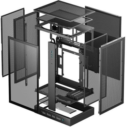 Caja DeepCool CH270 DIGITAL Micro-ATX Cristal Templado USB-C Malla Negra