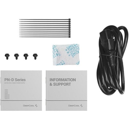 DeepCool 650W Netzteil 80 Plus Gold Zertifizierung PN650D ATX 3.1 PCIe 5.1 Ummantelte Kabel