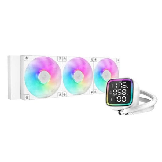 Kit refrigeración líquida DeepCool LD360 360mm ARGB, Aluminio, Blanco, Multisocket