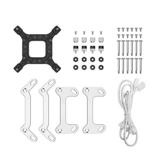 Kit refrigeración líquida DeepCool LD360 360mm ARGB, Aluminio, Blanco, Multisocket
