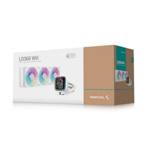 Flüssigkeitskühlung DeepCool LD360 360mm 3 Lüfter ARGB Weiß