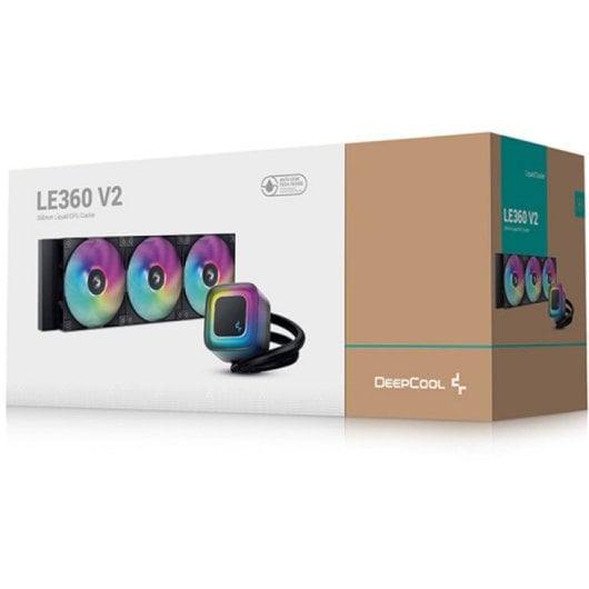 Cooler para CPU DeepCool LE360 V2 RGB 3x120mm Alumínio PWM ARGB Multisocket
