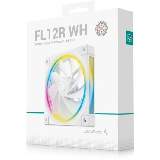 Ventilador DeepCool FL12R 120mm PWM ARGB Gen2 Blanco 2150rpm 33,9dB 55CFM
