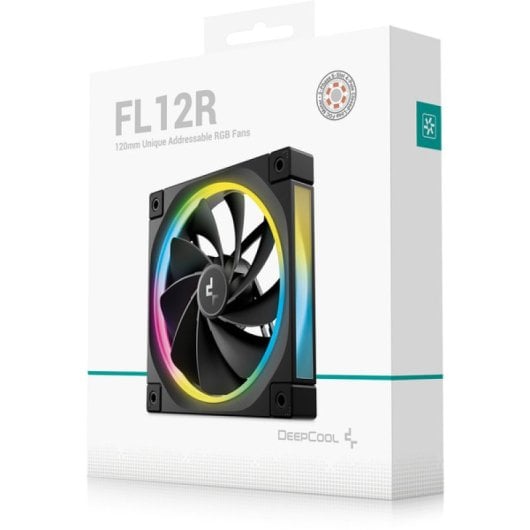 Ventilador DeepCool FL12R 120mm PWM ARGB Gen2 Negro 2150rpm Bajo Ruido