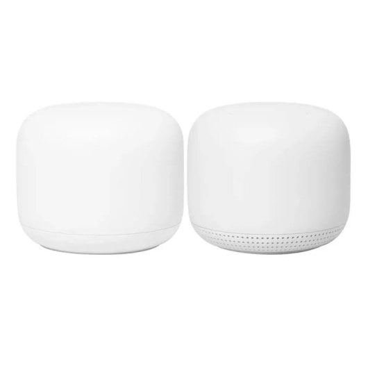 Router Google Nest WiFi Dual Band AC2200 Mesh 210m² Asistente Voz Blanco Snow Altavoz