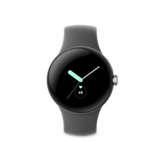 Google Pixel Watch WiFi NFC GPS 41mm AMOLED Argento/Carbone S/L Resistente all’Acqua 5ATM SpO2