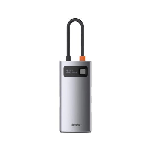 Hub USB-C Baseus Metal Gleam 4 en 1 HDMI 100W PD Aluminio Universal