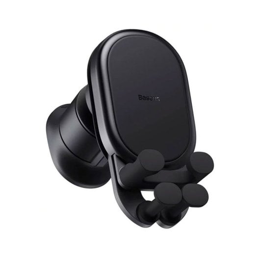 Supporto per smartphone Baseus Gravity Grid, caricabatterie wireless da 15 W, in silicone, 5,4-6,7" (nero)