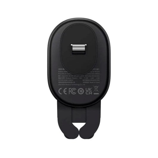 Supporto per smartphone Baseus Gravity Grid, caricabatterie wireless da 15 W, in silicone, 5,4-6,7" (nero)