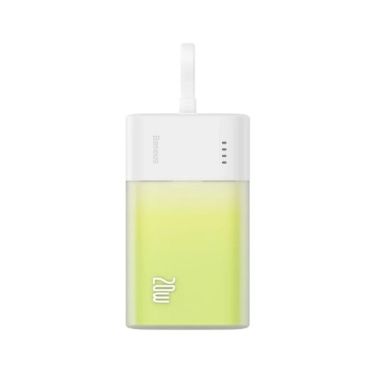 Powerbank Baseus Popsicle 5200mAh 20W USB-C Lightning Integrado Verde/Branco