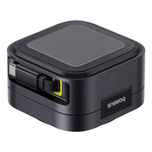 Cargador inalámbrico Baseus PicoGo 2-en-1 MagSafe Qi2 67W Negro doble salida