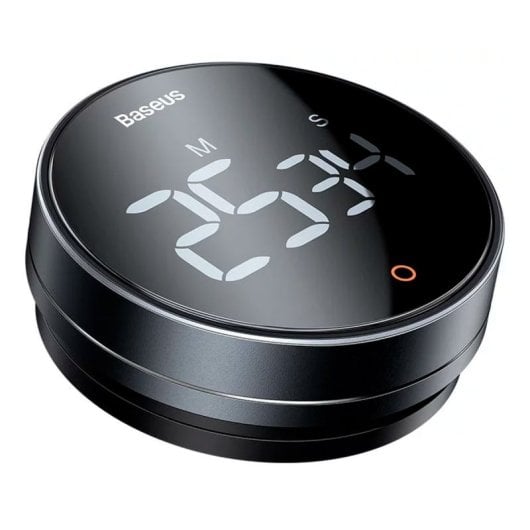 Temporizador Digital Baseus Heyo Pro FMDS000013 Pantalla LED Magnético 3 Niveles Volumen Negro
