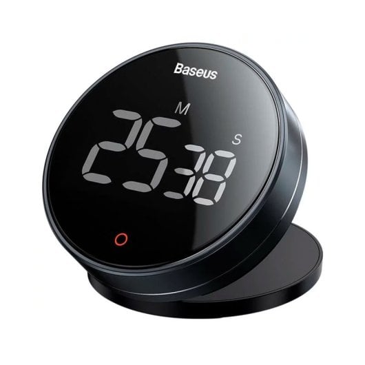 Temporizador Digital Baseus Heyo Pro FMDS000013 Pantalla LED Magnético 3 Niveles Volumen Negro