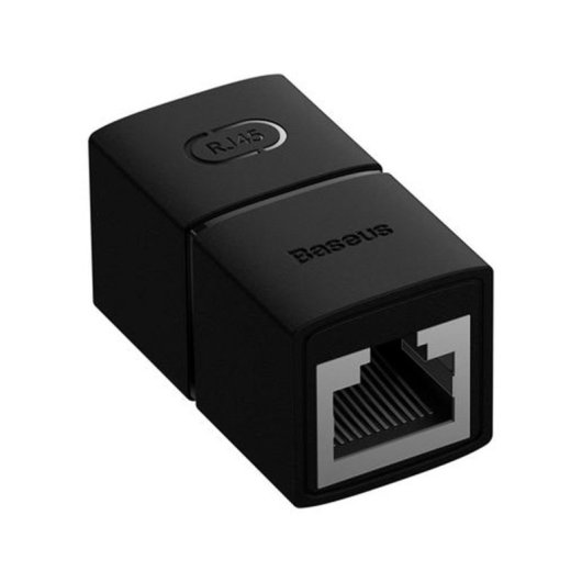 Baseus AirJoy Conector RJ45 Gigabit Fêmea-Fêmea até 100m Resistente PVC Preto