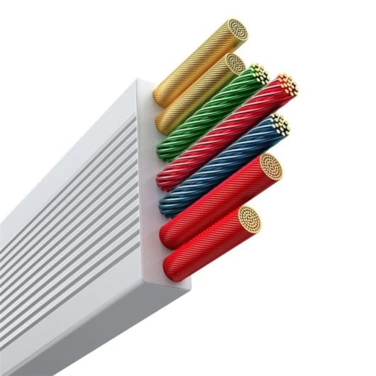 Baseus Free2Draw Cabo Retrátil 3-em-1 USB-C/Lightning/MicroUSB 100W 1.1m Branco