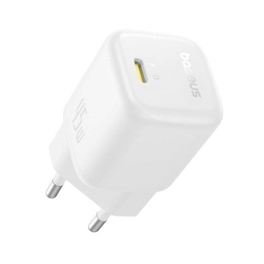 Baseus PicoGo GaN Caricabatterie Ultra-Mini 45W Bianco USB-C Ricarica Rapida Compatto