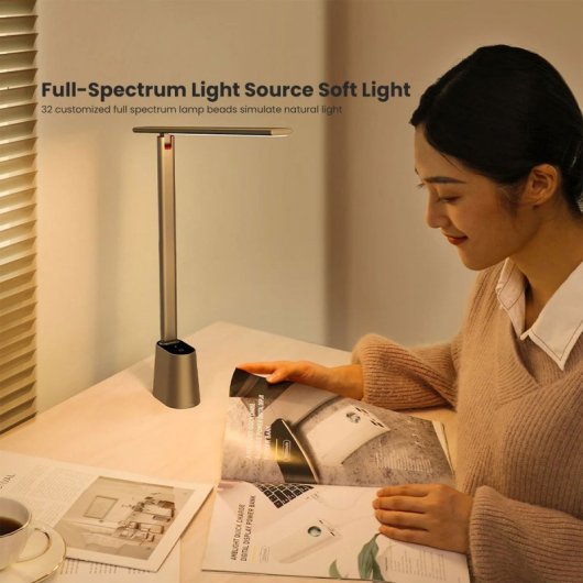 Baseus Smart Eye Schreibtischlampe Grau 2200mAh 32 LEDs CRI 95 Smart Sensor