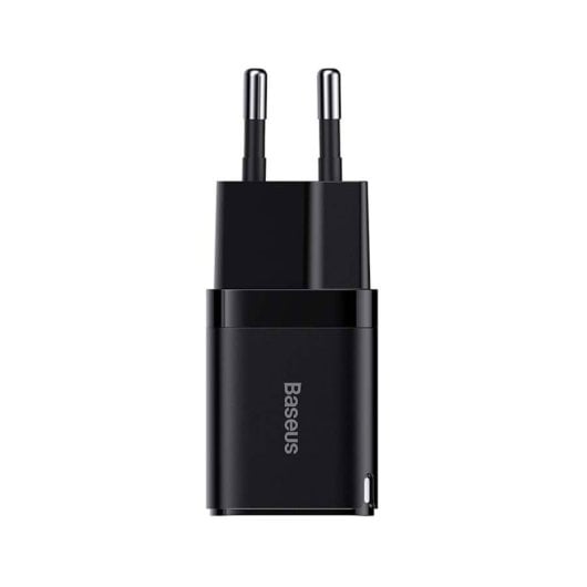 Carregador Baseus GAN3 30W 1C USB-C GaN3, carregamento rápido, compacto, preto
