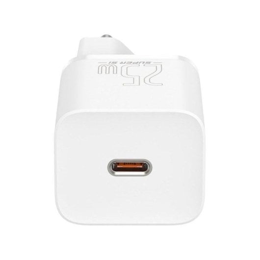 Caricatore Baseus TZCCSUP-L01 25W Super Si USB-C Ricarica Rapida Bianco