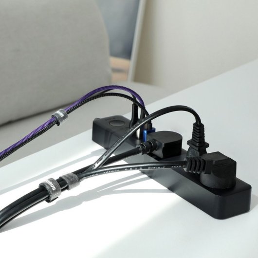 Organizador de cable Baseus ACMGT-F01 3m Velcro Negro Franela 12.5mm Corte a Medida