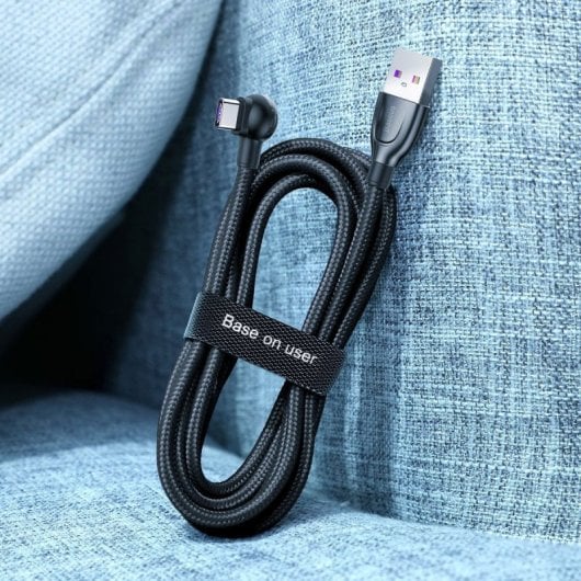 Organizador de cable Baseus ACMGT-F01 3m Velcro Negro Franela 12.5mm Corte a Medida