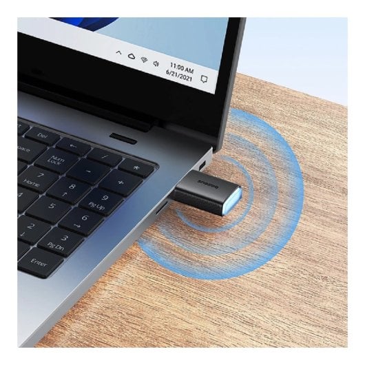 Tarjeta de Red USB Baseus BS-OH170 650Mb/s 5GHz Negra Conexión Estable Compacta