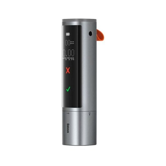 Alcoholímetro Baseus SafeJourney ProGrey Sensor Alta Precisión Pantalla LCD Multifunción