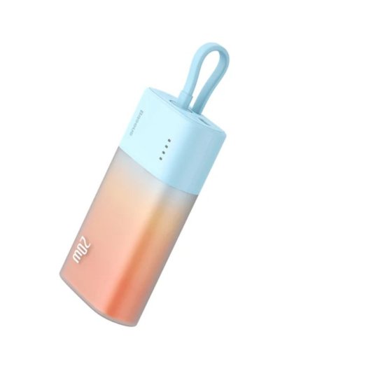 Powerbank Baseus Popsicle 5200mAh 20W Lightning Integrado Azul/Naranja Compacto