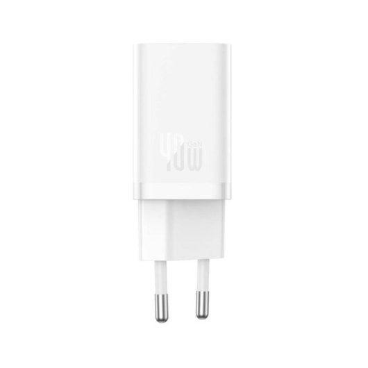 Baseus Caricabatterie USB-C GaN5 da 40 W Bianco 2 Porte Universale Compatto e Sicuro