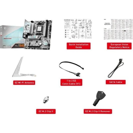 Carte mère MSI B840M GAMING PLUS WIFI6E AMD B840 Socket AM5 DDR5 micro ATX WiFi 6E 2.5GbE M.2 RAID