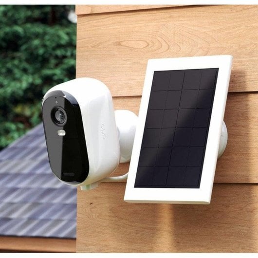 Cargador Solar Arlo Essential 2 Panel Solar Blanco Cable Magnético 2,5m Resistente Intemperie