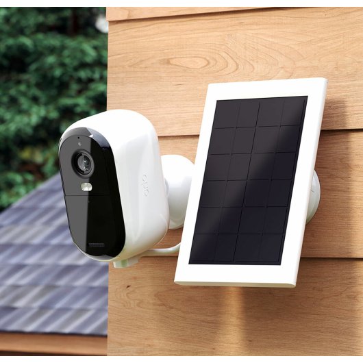 Carregador Solar Arlo Essential 2 Painel Solar Branco 2,5m Cabo Magnético Resistente às Intempéries