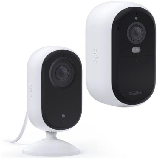 Pack Arlo Essential Cámara de Seguridad 2K para Exteriores + Cámara para Interiores