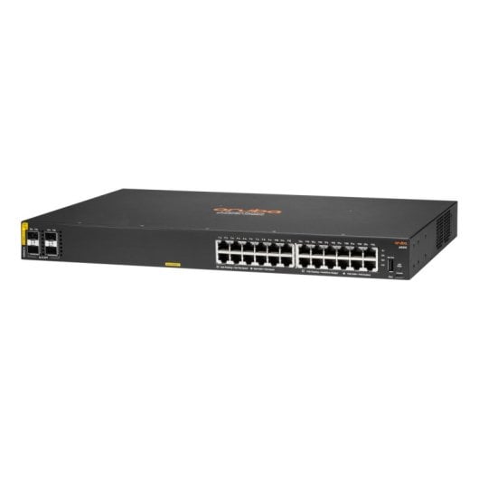 Switch HPE Aruba CX 6000 24 Puertos RJ-45 4 SFP 56Gbps 370W PoE Gestionado