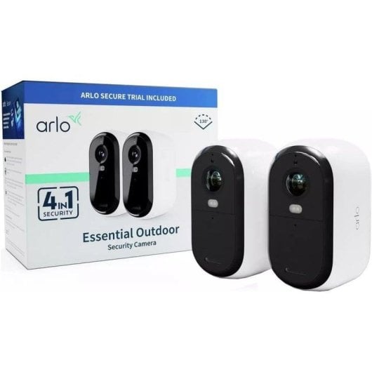 Câmera de vigilância ARLO Essential 2 FHD Visão Noturna Interna e Externa Conectividade Wi-Fi e USB